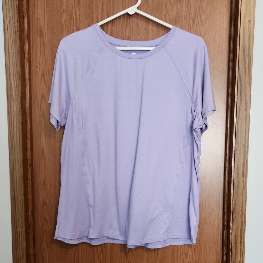Athletic Works Lavender Short Sleeve Top